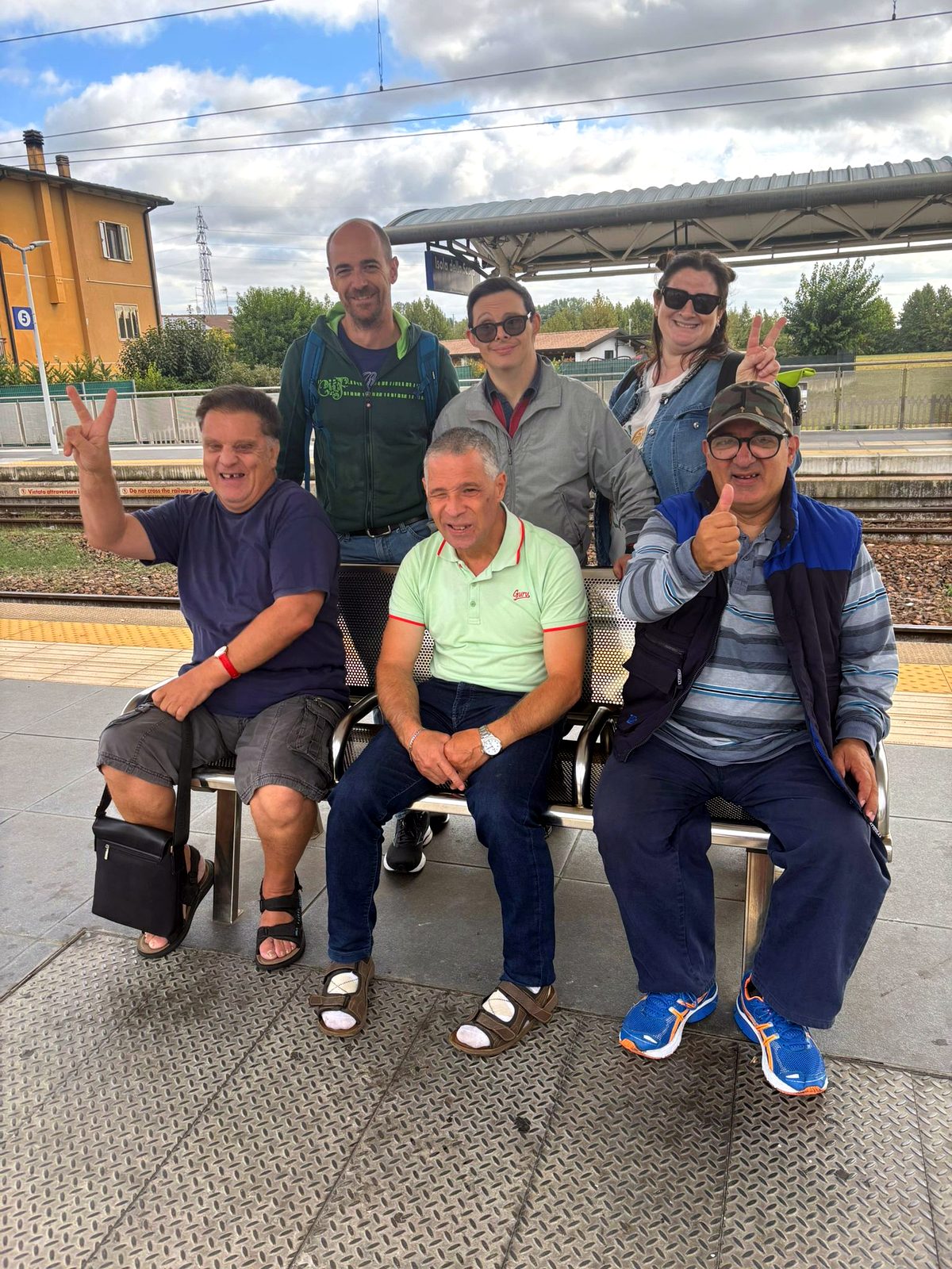 Gita di gruppo alla stazione